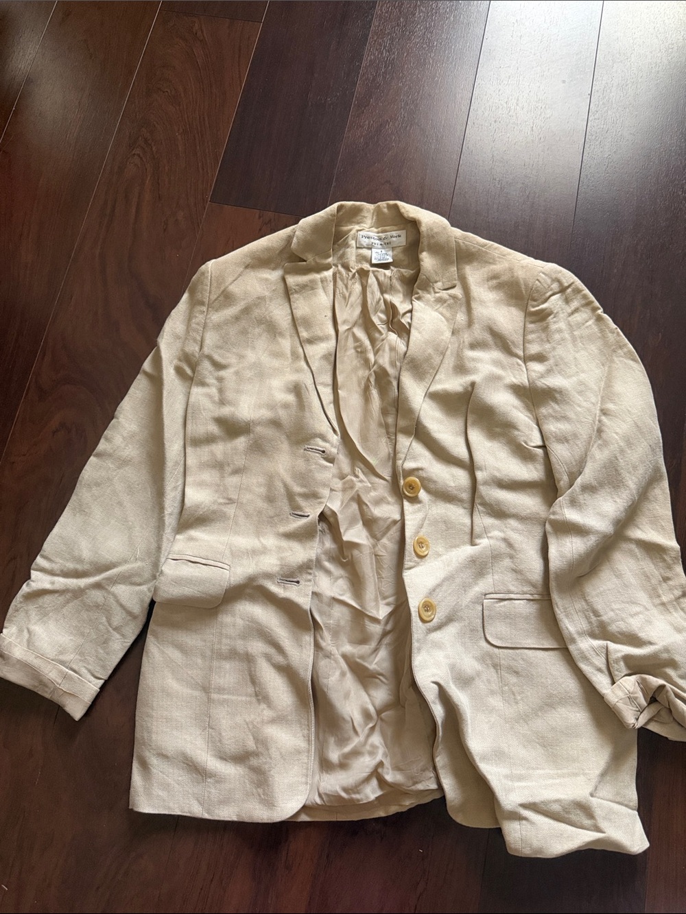 Preston & York Light Cream Lightweight Blazer Jacket